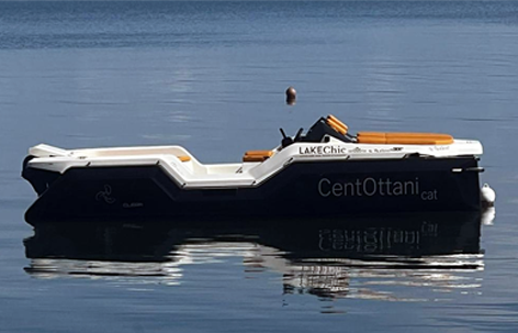 catamarano a noleggio sul lago di bolsena